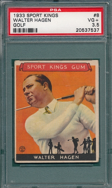 1933 Sport Kings #8 Walter Hagen PSA 3.5