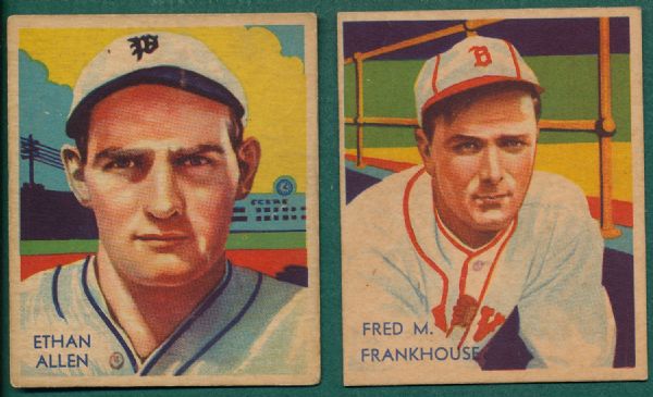 1934-36 Diamond Stars #62 Frankhouse & #92 Allen, Lot of (2)