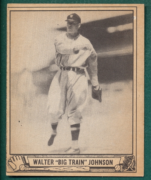 1940 Play Ball #120 Walter Johnson