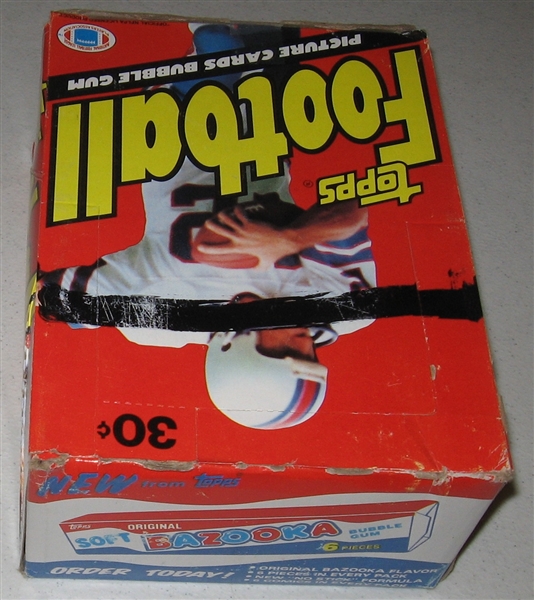 1983 Topps FB Unopened Wax Box (36) Packs in 1981 Box