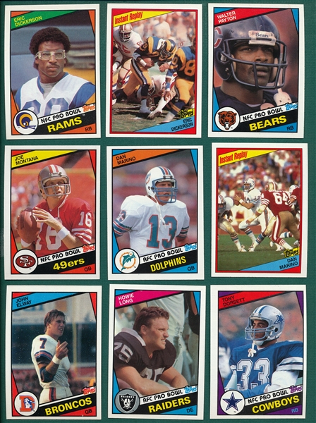 1984 Topps FB Complete Set (396) W/ Dickerson, Elway & Marino *Rookies*