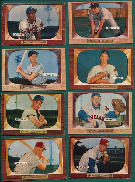 1955 Bowman Baseball Partial Set (205/320) W/ Aaron
