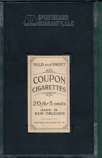 1914 T213-2 Hummel Coupon Cigarettes SGC 40