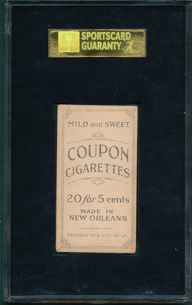 1914 T213-2 Marquard, Portrait, NY, Coupon Cigarettes SGC 40
