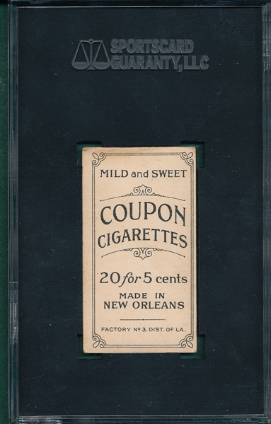 1914 T213-2 Wilhelm Coupon Cigarettes SGC 40 *Federal League*