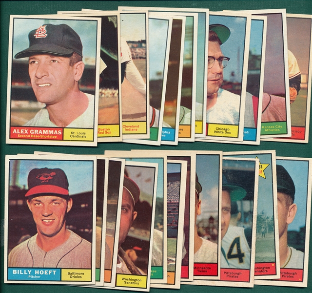 1961 Topps Lot of (28) W/ Nellie Fox *Crease Free*