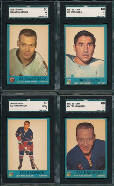 1962-75 Topps & O-P-Chee Hockey Lot of (8) W/ Orr