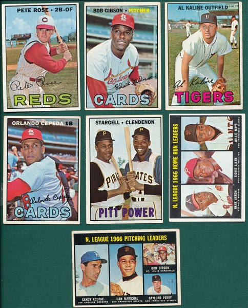 1967 Topps Lot of (37) W/ Rose & High Numbers