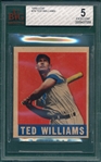 1948-49 Leaf #76 Ted Williams BVG 5