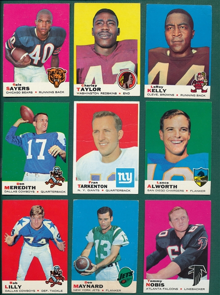 1969 Topps FB Lot of (210) W/ Sayers