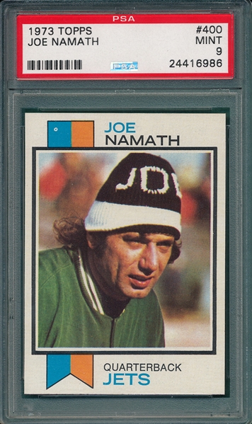 1973 Topps #400 Joe Namath PSA 9 *MINT*