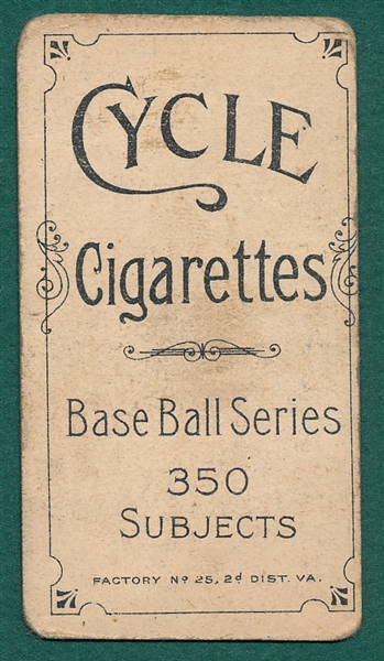 1909-1911 T206 Starr Cycle Cigarettes 