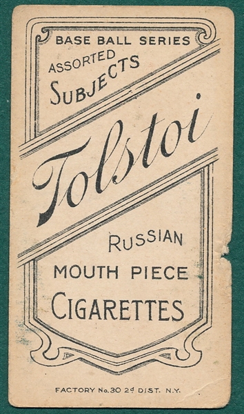 1909-1911 T206 Ferguson Tolstoi Cigarettes 