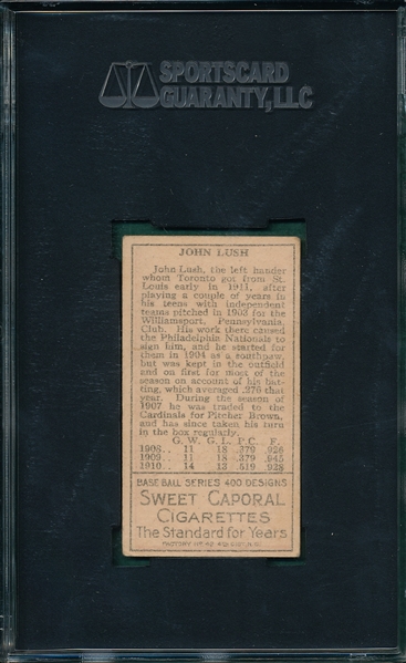 1911 T205 Lush Sweet Caporal Cigarettes SGC 40