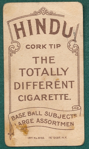 1909-1911 T206 Konetchy Hindu Cigarettes