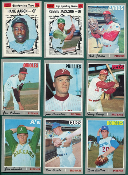 1970 Topps Baseball Partial Set (664/720) W/ Bench SGC 84