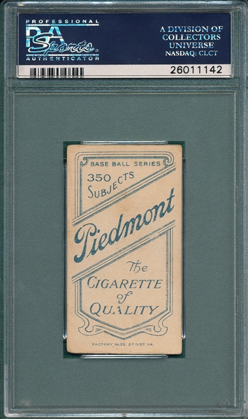1909-1911 T206 Flick Piedmont Cigarettes PSA 3