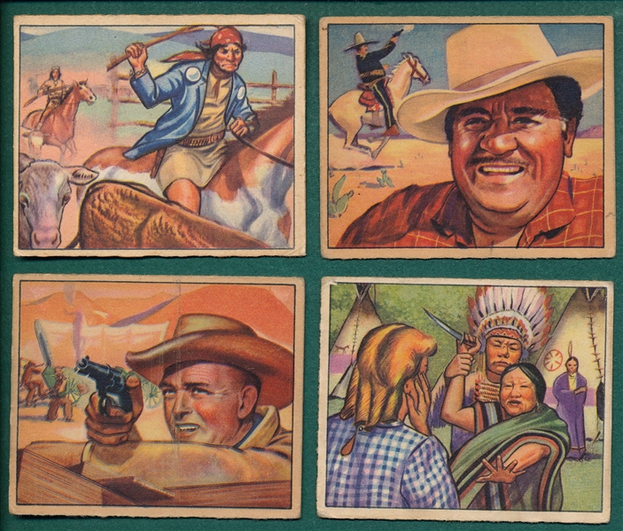 1949 Bowman Wild West (31) Card Lot W/ Geronimo