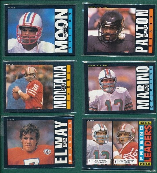 1985 Topps FB Complete Set (396) W/ Moon *Rookie*