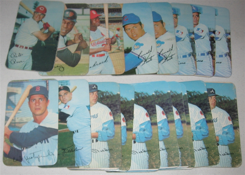 1970/71 Topps Supers Lot of (146) W/ Aaron & Mays