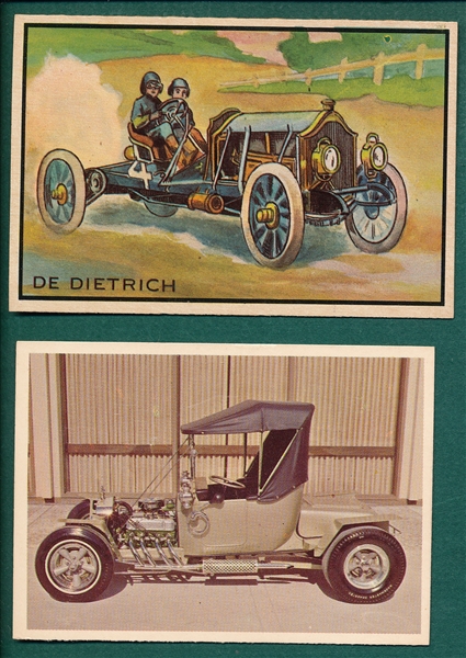 1953-65 Lot of (10) Automobile Cards PSA