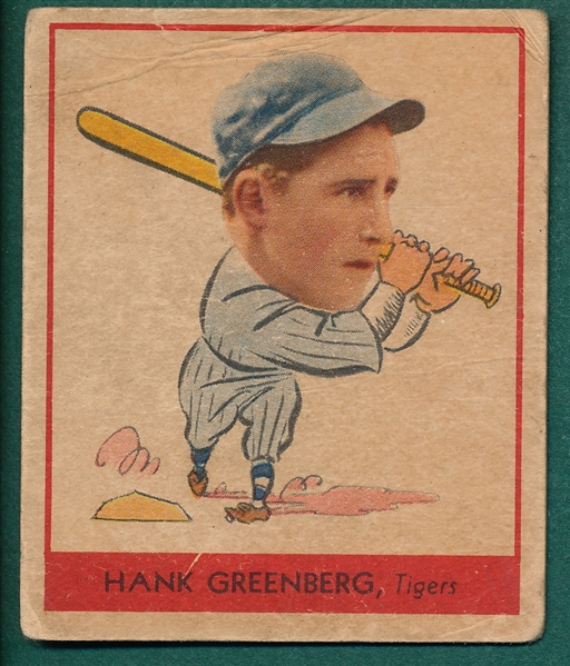 1938 Goudey #253 Hank Greenberg