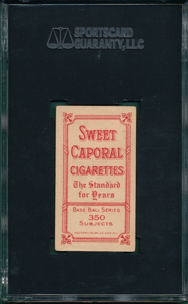 1909-1911 T206 Moeller Sweet Caporal Cigarettes SGC 40 *Presents Better*