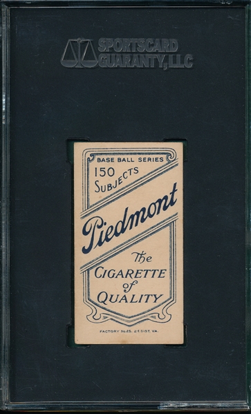 1909-1911 T206 Flick Piedmont Cigarettes SGC 70