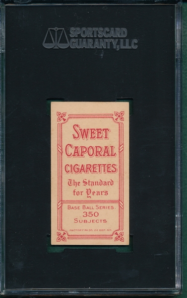 1909-1911 T206 Murphy, Batting Sweet Caporal Cigarettes SGC 82
