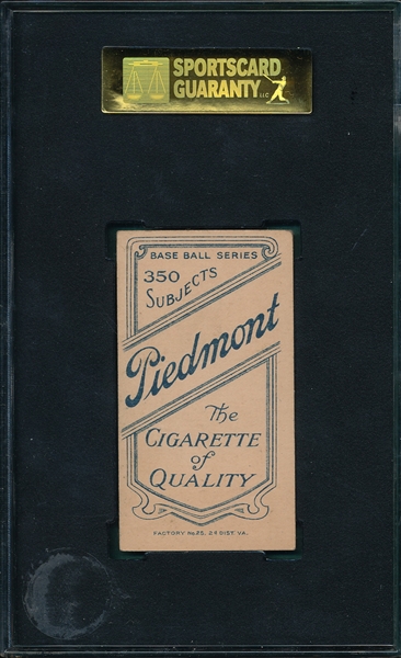 1909-1911 T206 McGlynn Piedmont Cigarettes SGC 70