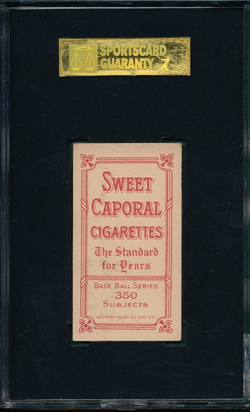 1909-1911 T206 Hayden Sweet Caporal Cigarettes SGC 50