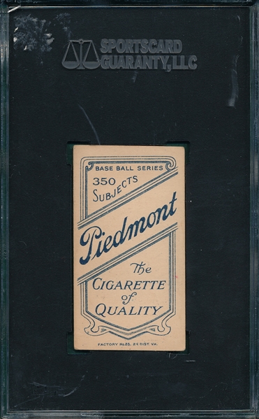 1909-1911 T206 Anderson Piedmont Cigarettes SGC 60