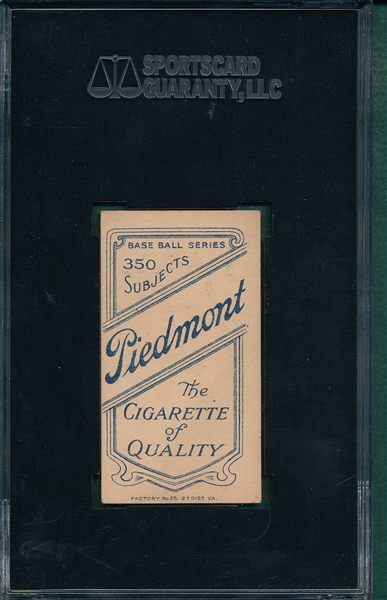 1909-1911 T206 Butler Piedmont Cigarettes SGC 60