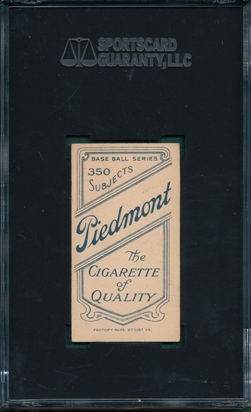 1909-1911 T206 Barry, Shad, Piedmont Cigarettes SGC 60