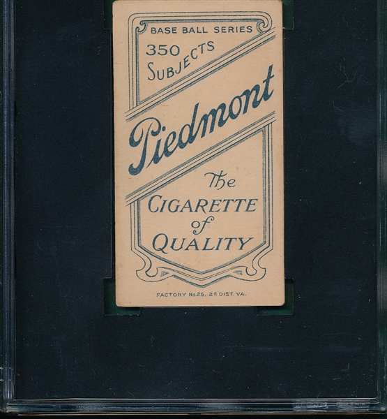 1909-1911 T206 Ganzel Piedmont Cigarettes SGC 60