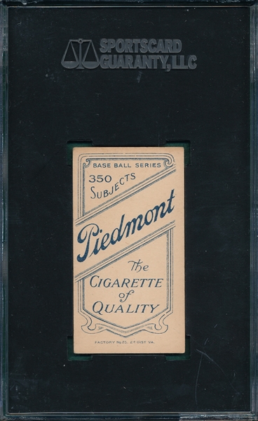 1909-1911 T206 Kisinger Piedmont Cigarettes SGC 60