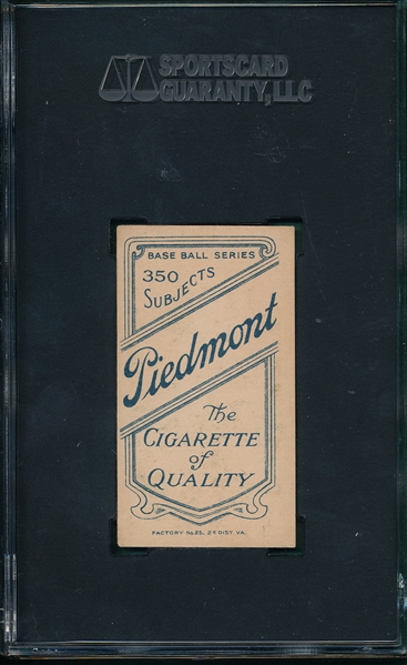 1909-1911 T206 Moran, Herbie, Piedmont Cigarettes SGC 60