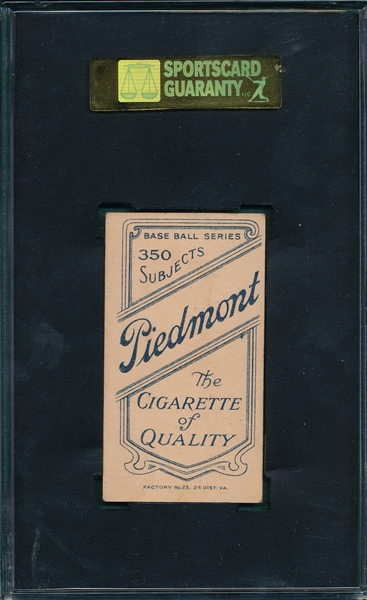 1909-1911 T206 Quillen Piedmont Cigarettes SGC 60