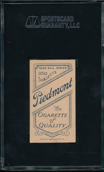 1909-1911 T206 Randall Piedmont Cigarettes SGC 60