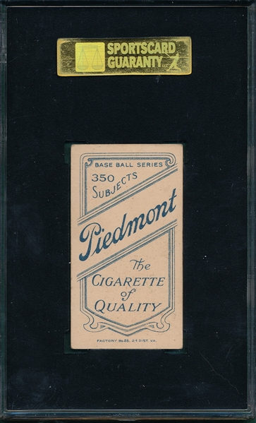 1909-1911 T206 Shannon Piedmont Cigarettes SGC 60