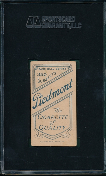 1909-1911 T206 Thielman Piedmont Cigarettes SGC 50