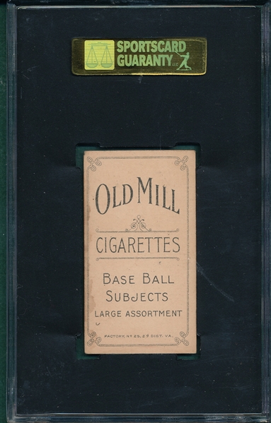 1909-1911 T206 Hinchman Old Mill Cigarettes SGC 60