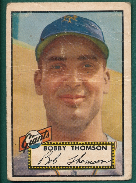 1952 Topps #313 Bobby Thomson *Hi #*