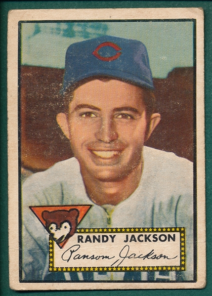 1952 Topps #322 Randy Jackson *Hi #*