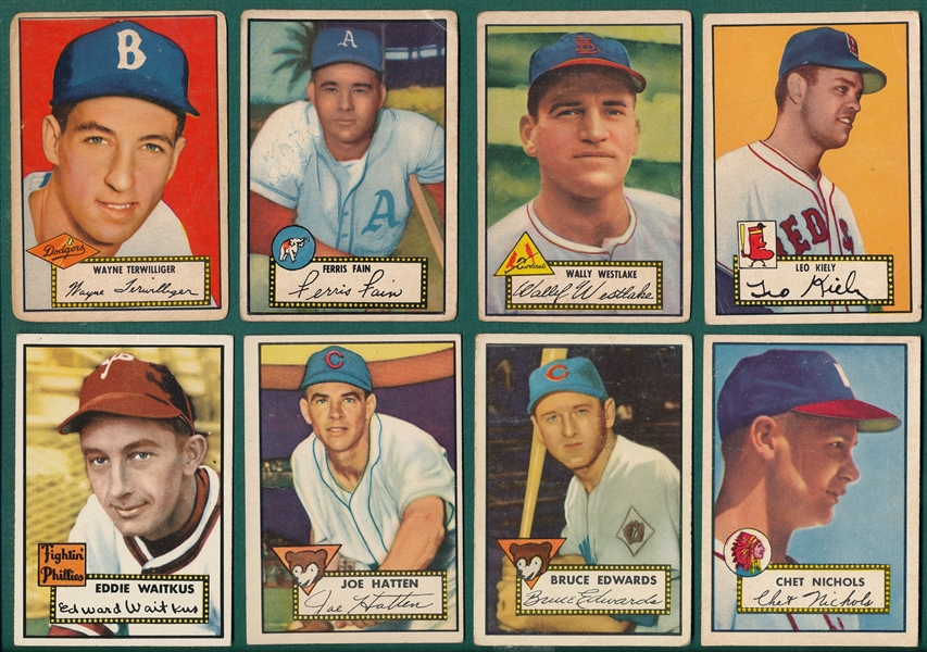 1952 Topps Lot of (11) W/ George Kell