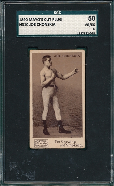 1890s N310 Joe Chonskia Mayo Cut Plug SGC 50