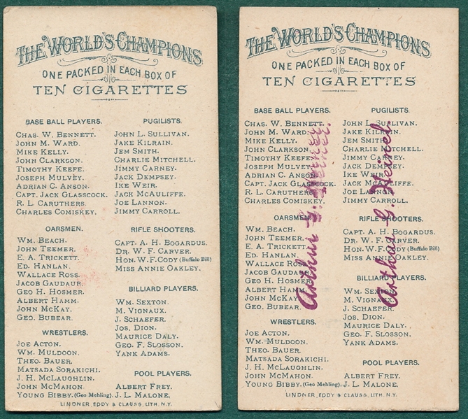 1887 N28 Wrestlers (11) Card Lot W/ Sorakichi, Allen & Ginter Cigarettes 