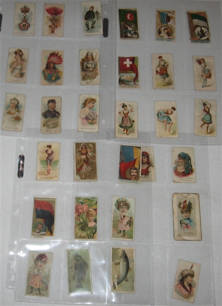 1880s-1950s Lot of (85) Various Non Sports Cigarette Cards