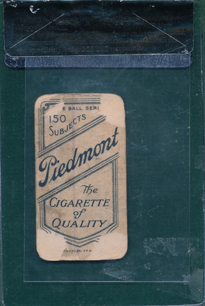 190-1911 T206 Mathewson, Portrait Piedmont Cigarettes 