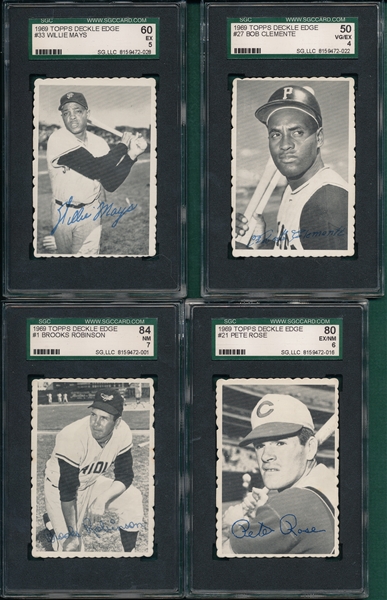 1969 Topps Deckle Edge Complete Master Set (34/33) All SGC 